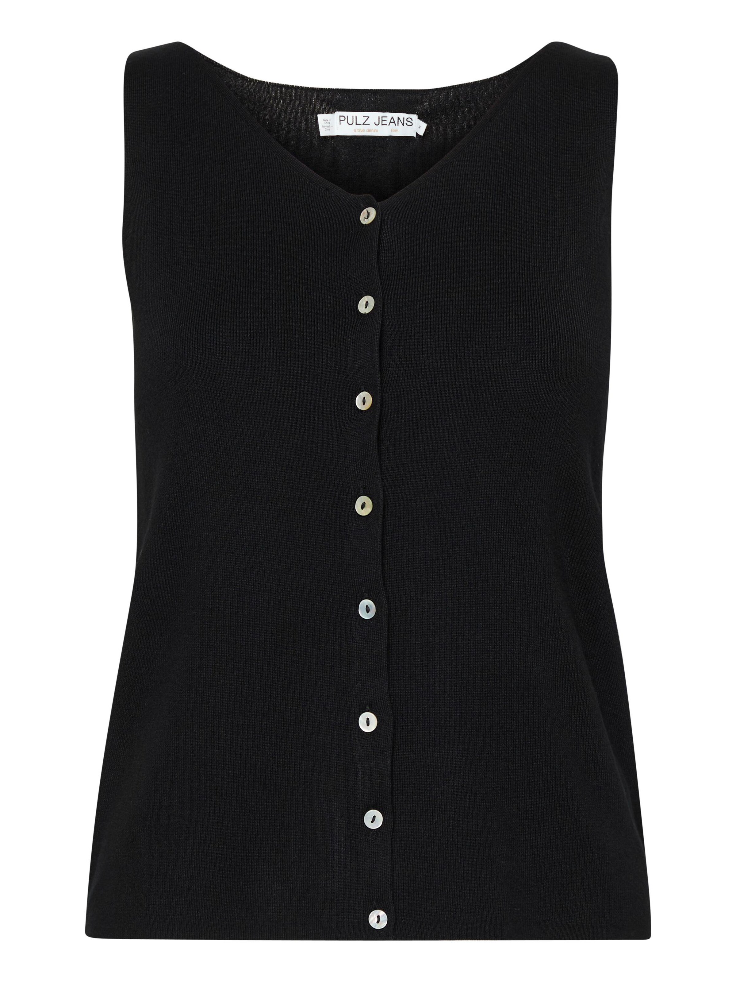 Tops en tricot 'PZSara' PULZ Jeans en noir : devant