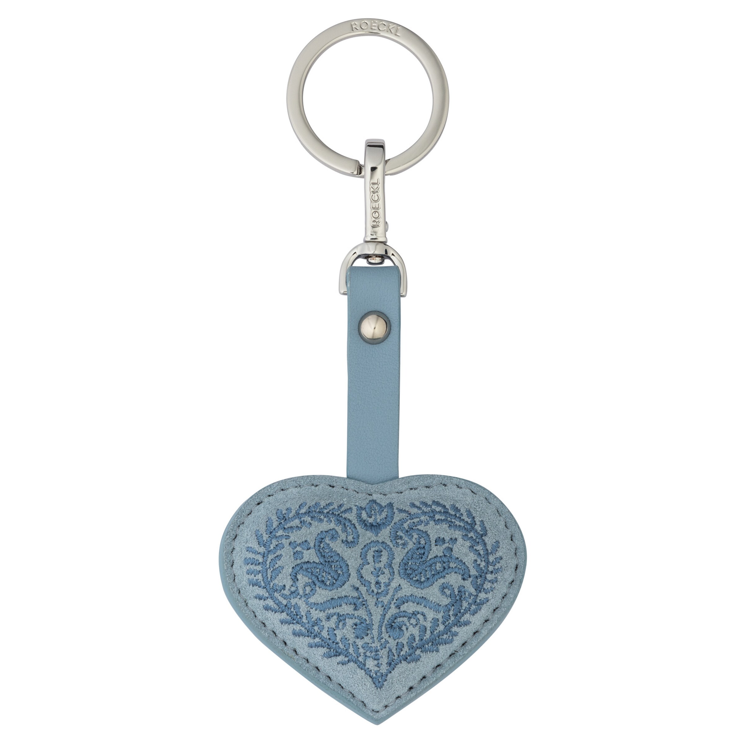 Porte-clés 'HERZBLATTL' Roeckl en bleu : devant
