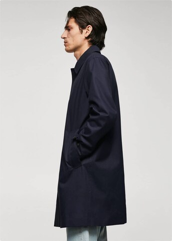 MANGO MAN Between-Seasons Coat 'chayton' in Blue