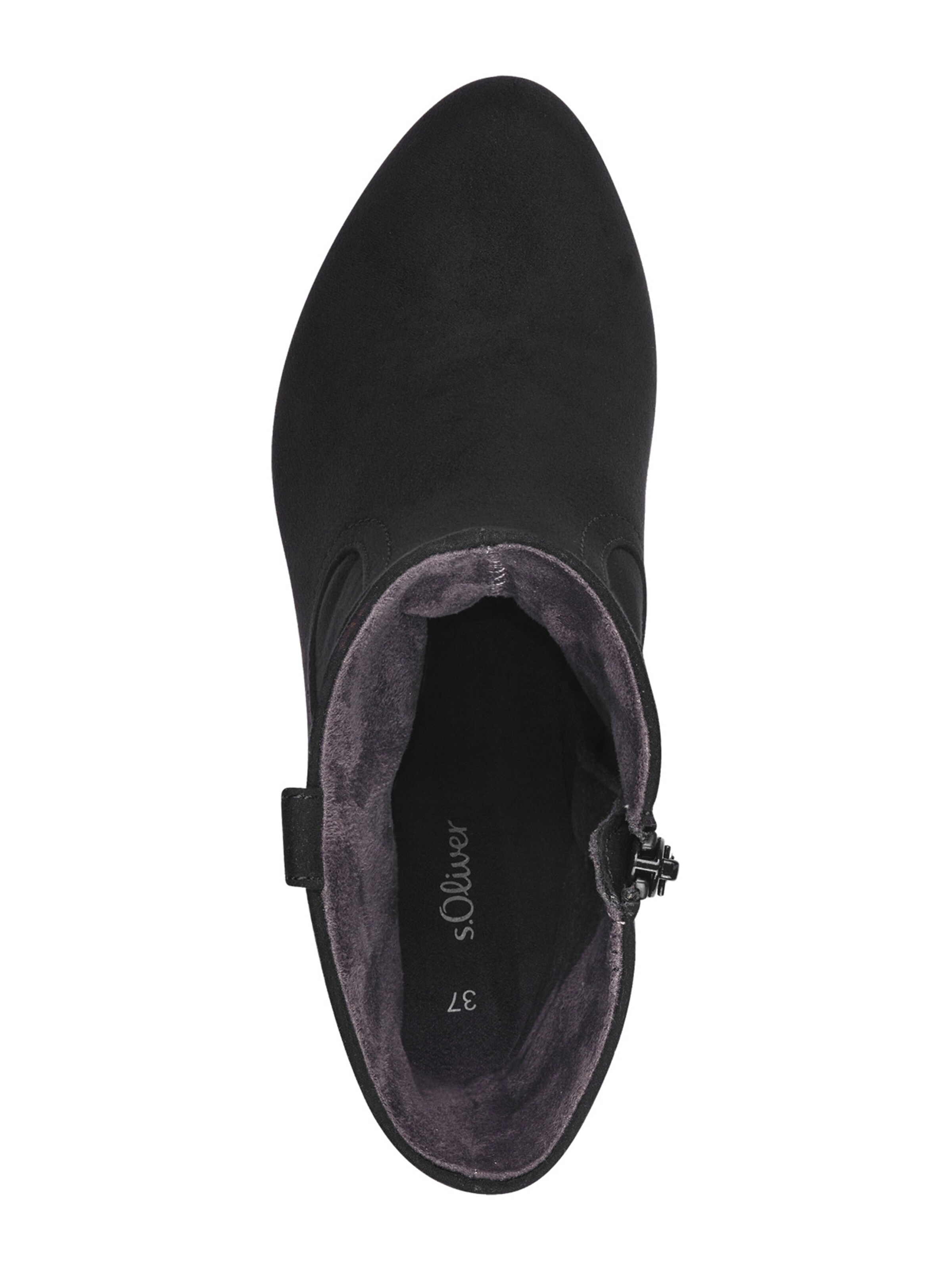 s.Oliver Къси ботуши в черно