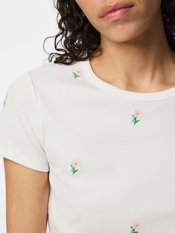 Maglietta di PIECES in bianco