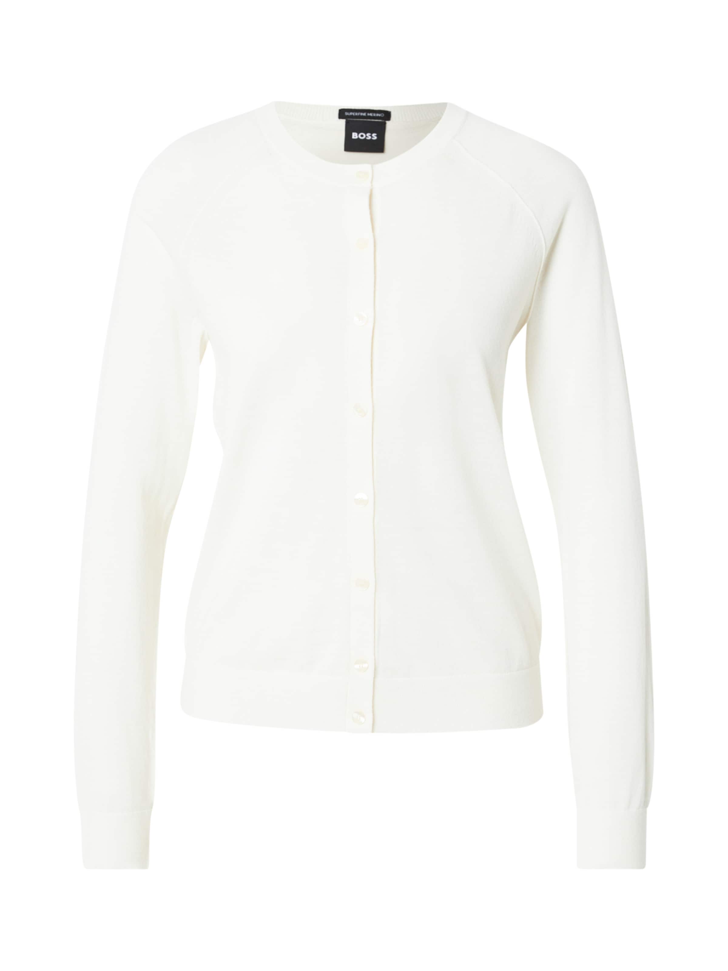 BOSS Cardigan 'Fonami' en blanc cassé, Vue avec produit