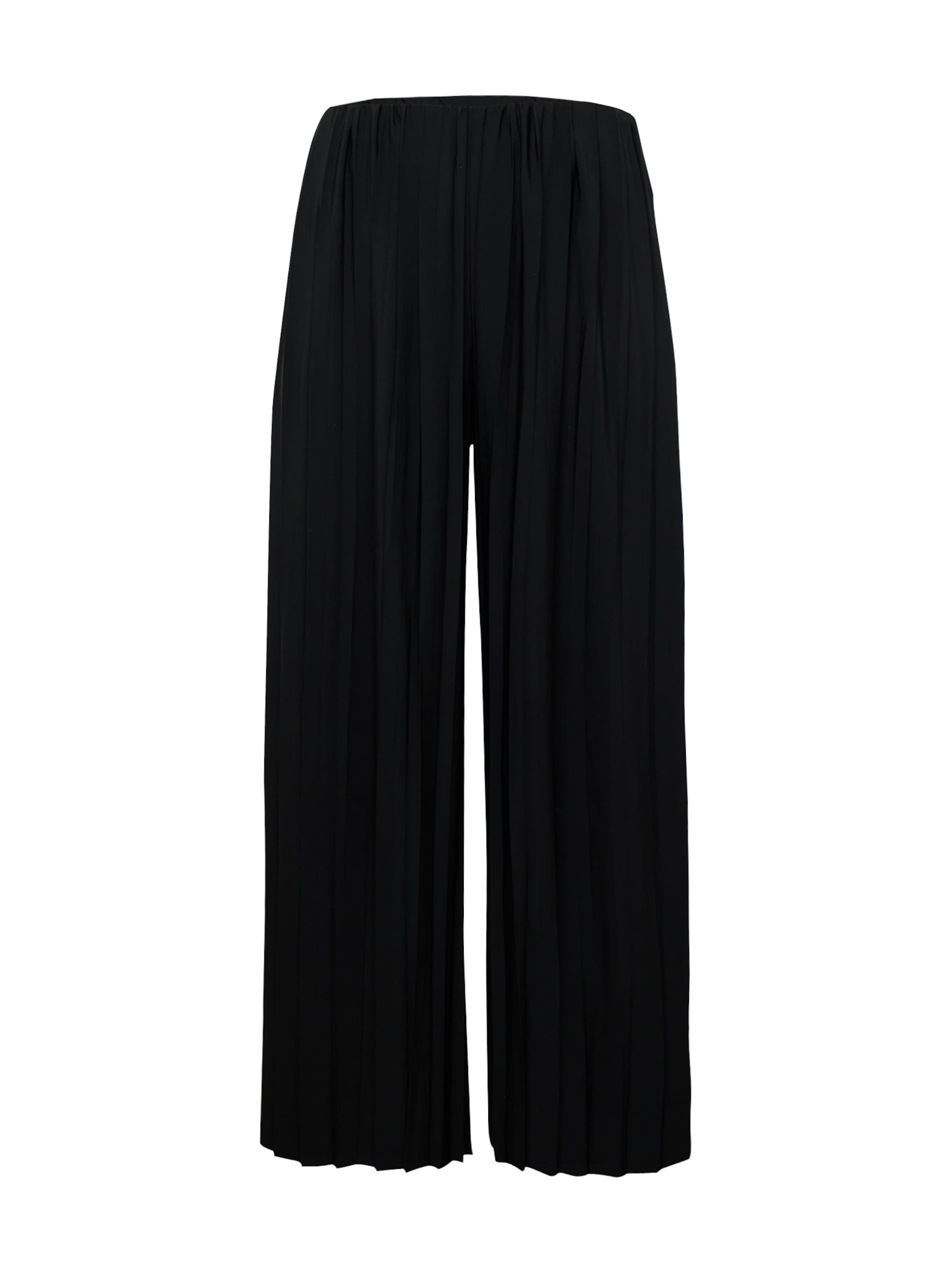 Guido Maria Kretschmer Curvy Wide leg Trousers 'Lucila' in Black: front