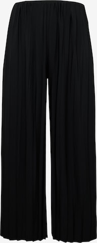 Guido Maria Kretschmer Curvy - Pierna ancha Pantalón 'Lucila' en negro: frente