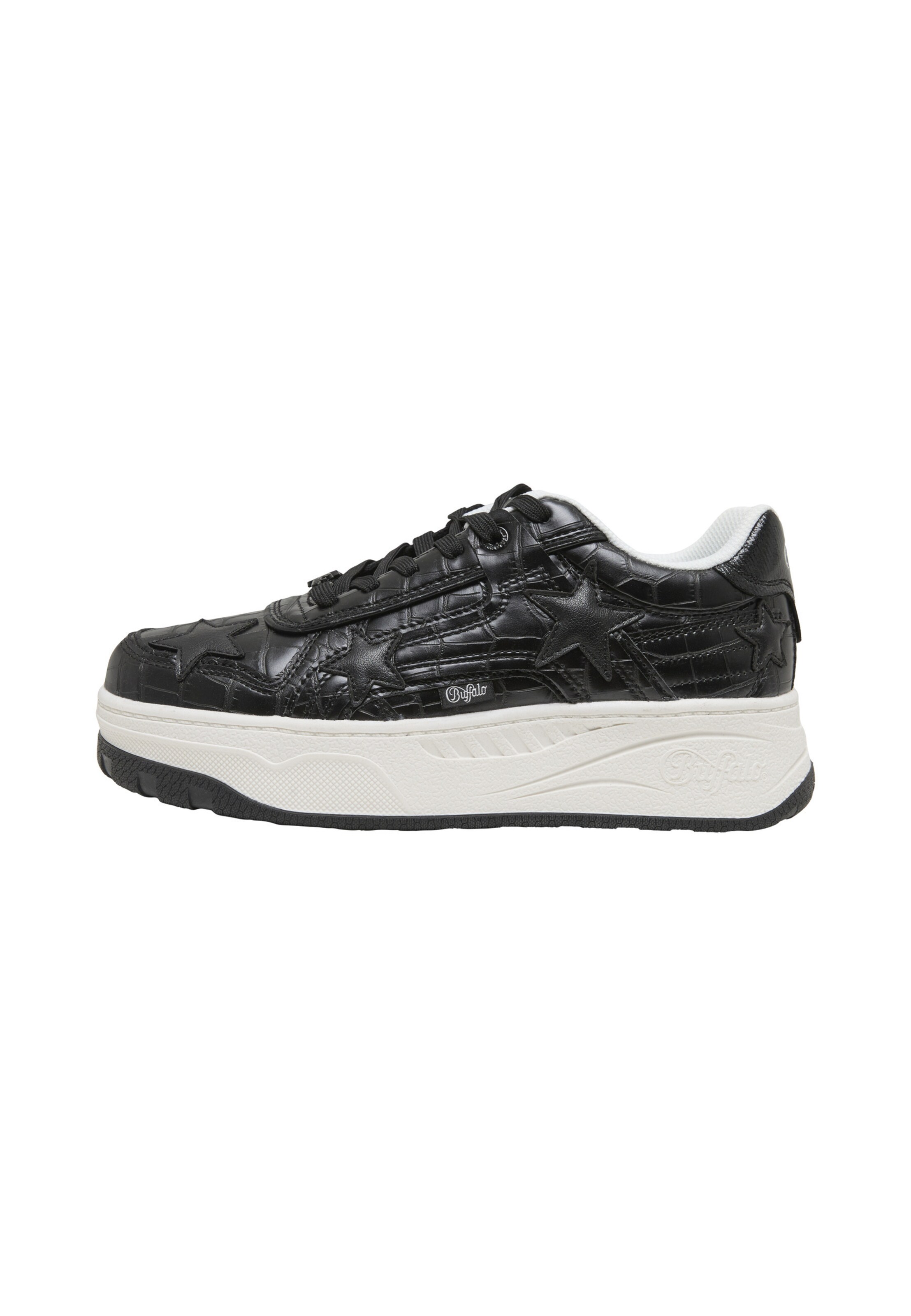 BUFFALO Platform trainers 'Milano Stars' in 36 in Black / White, Item view