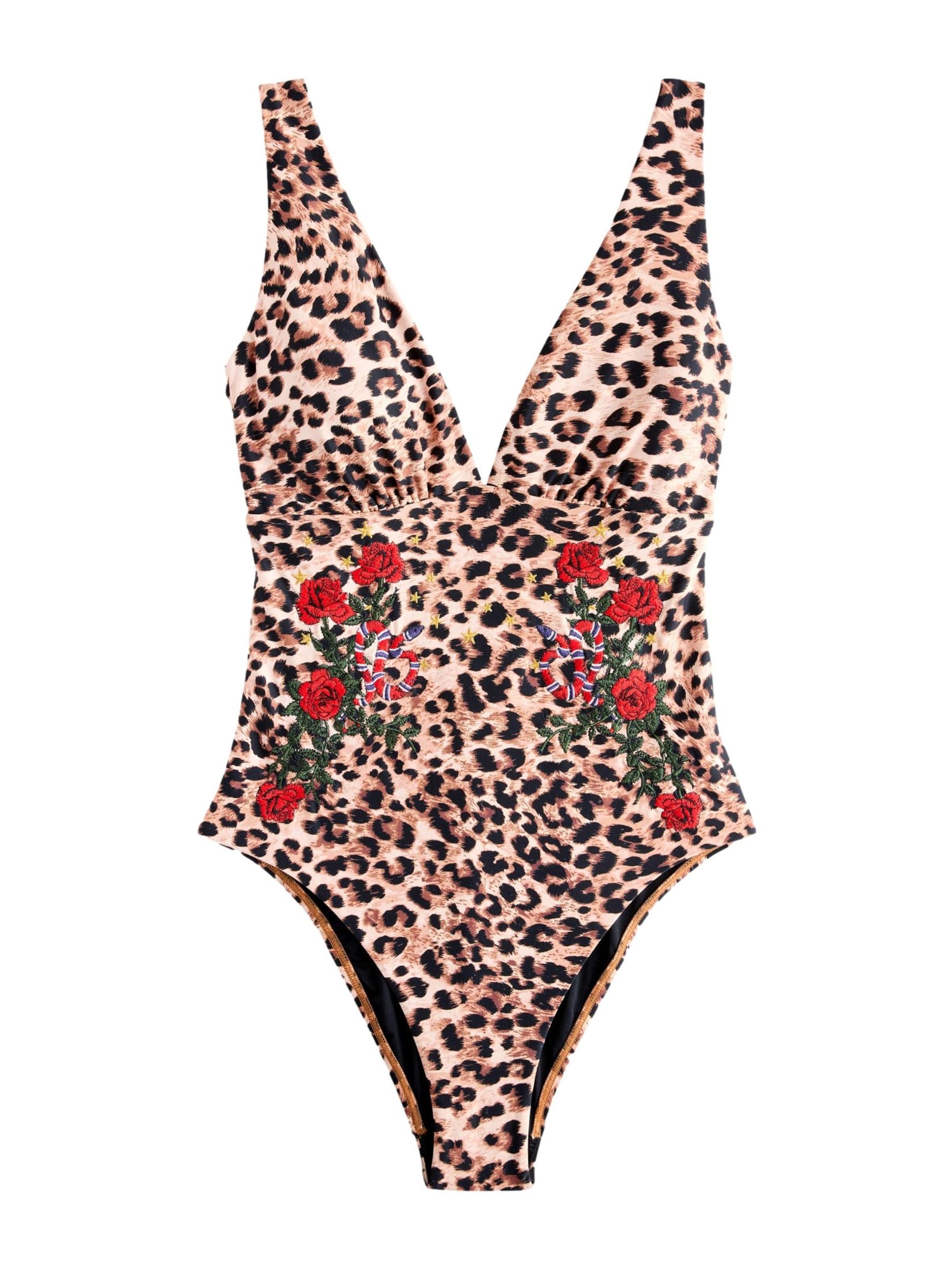 Rockett St George Triangle Swimsuit in Brown: front