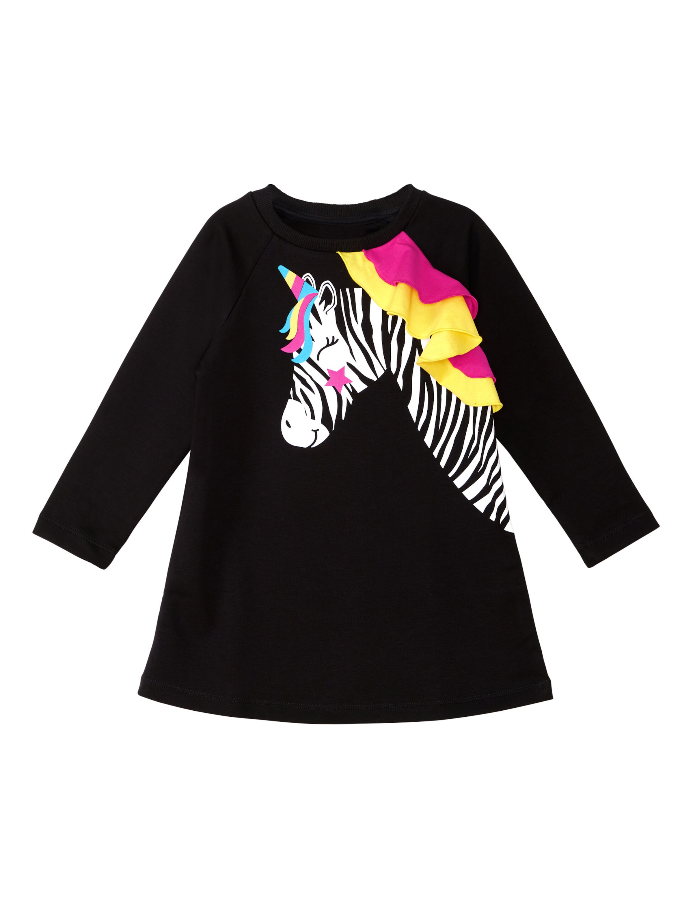 Denokids Kleid 'Frilly Zebra' in Mischfarben: Vorderseite