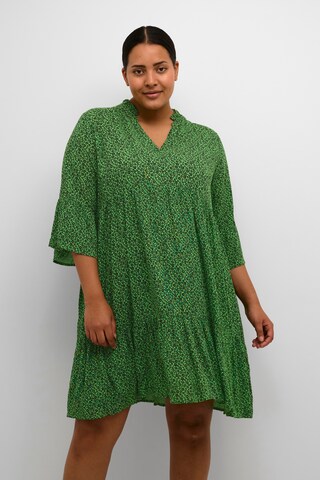 KAFFE CURVE Sukienka 'Isma' w kolorze zielony