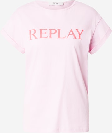 Tricou de la REPLAY pe roz: față