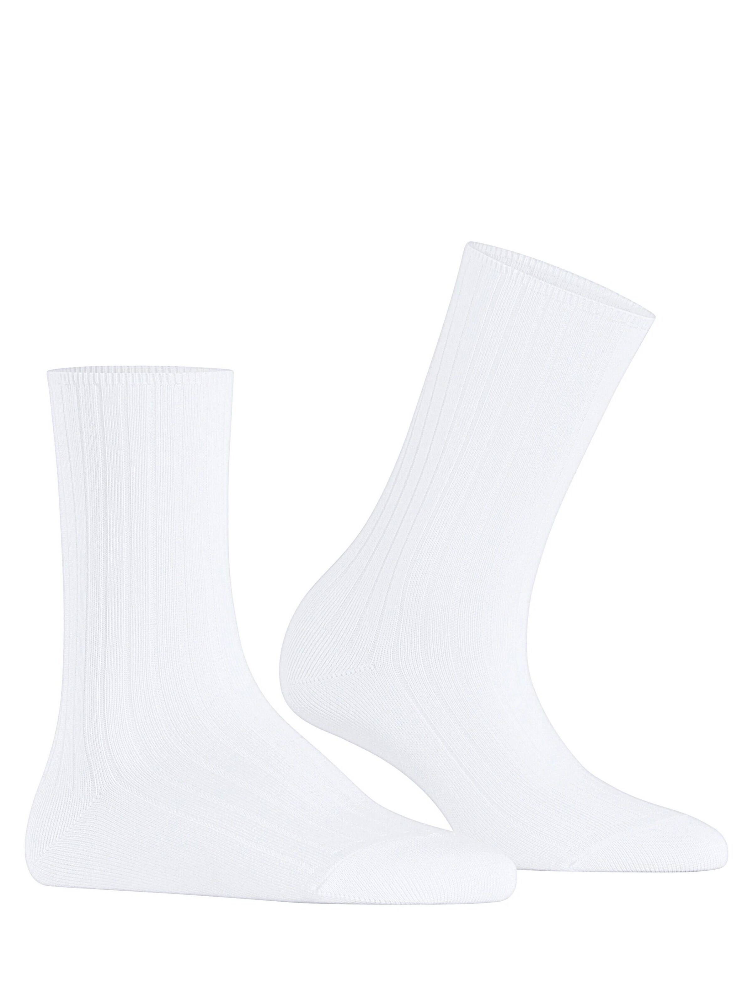 FALKE Socken 'Cotton Rib'‌‌ in Weiß