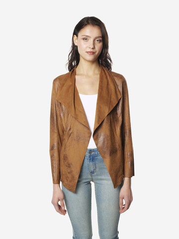 KOROSHI Übergangsjacke in Braun: Vorderseite
