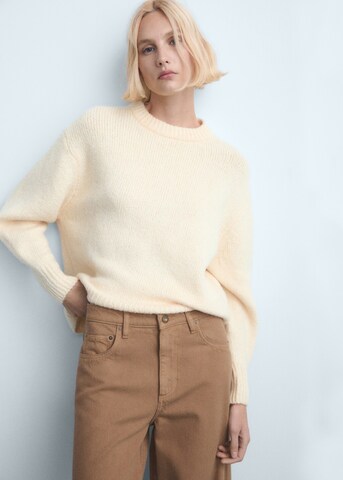 MANGO Baggy Jeans 'Lucky' in Braun