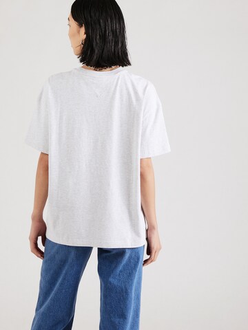Tommy Jeans - Camisa oversized 'VARSITY 1' em cinzento
