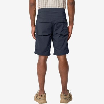 JACK WOLFSKIN Regular Outdoorshorts 'Wanderthirst' in Blau