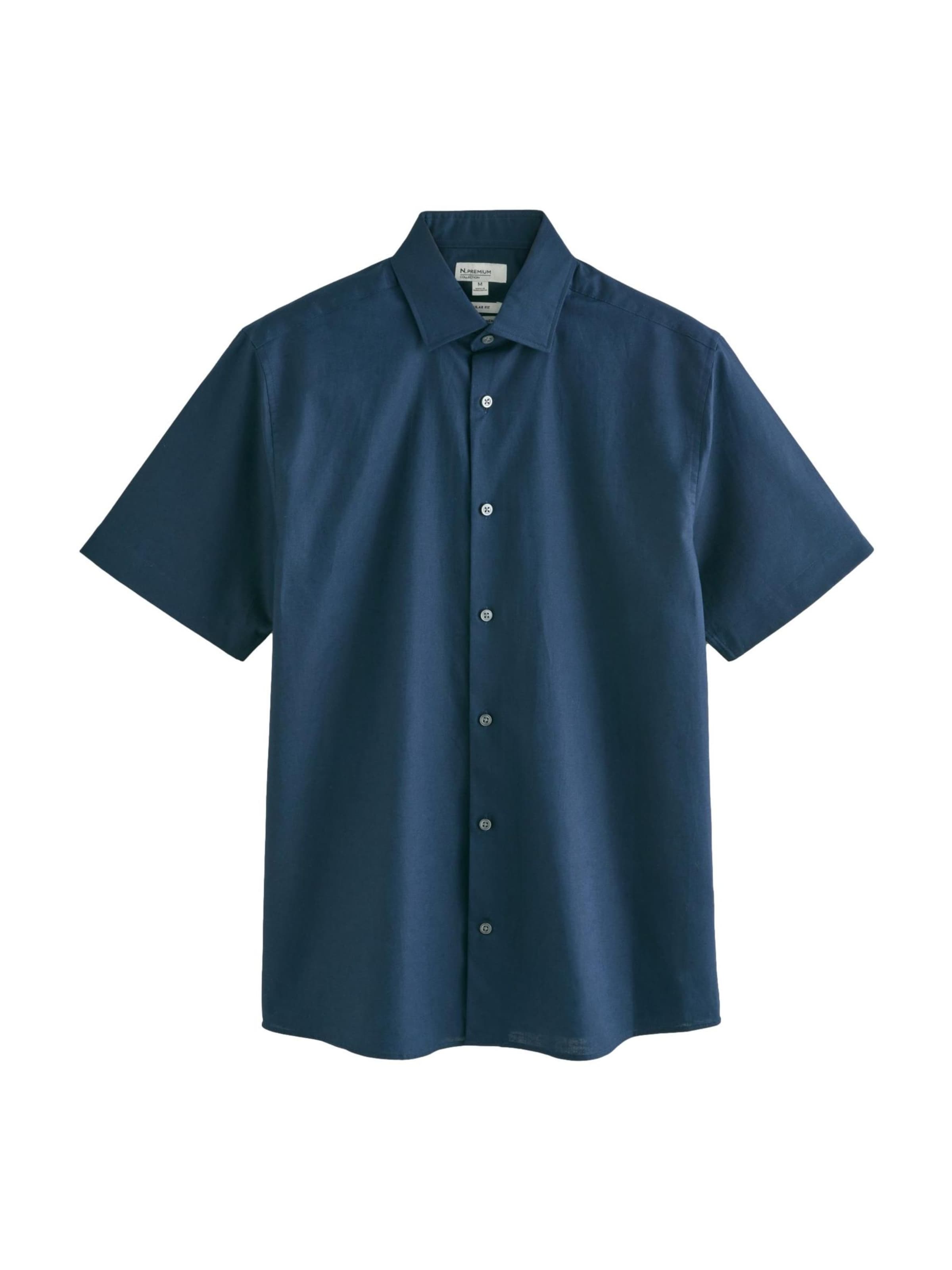 Next Overhemd 'N. Premium' in Blauw: voorkant