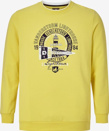 Jan Vanderstorm Sweatshirt 'Dyrik' in Yellow: front