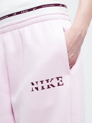 Nike Sportswear Zúžený Kalhoty 'PHNX FLC' – pink