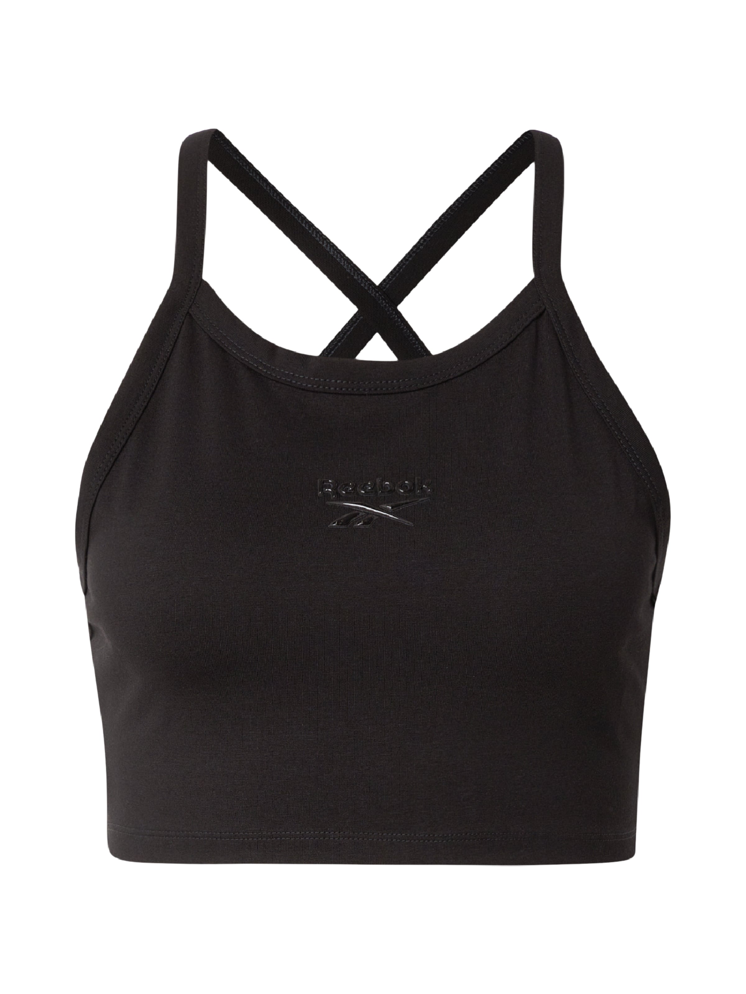 Top de la Reebok pe negru: față