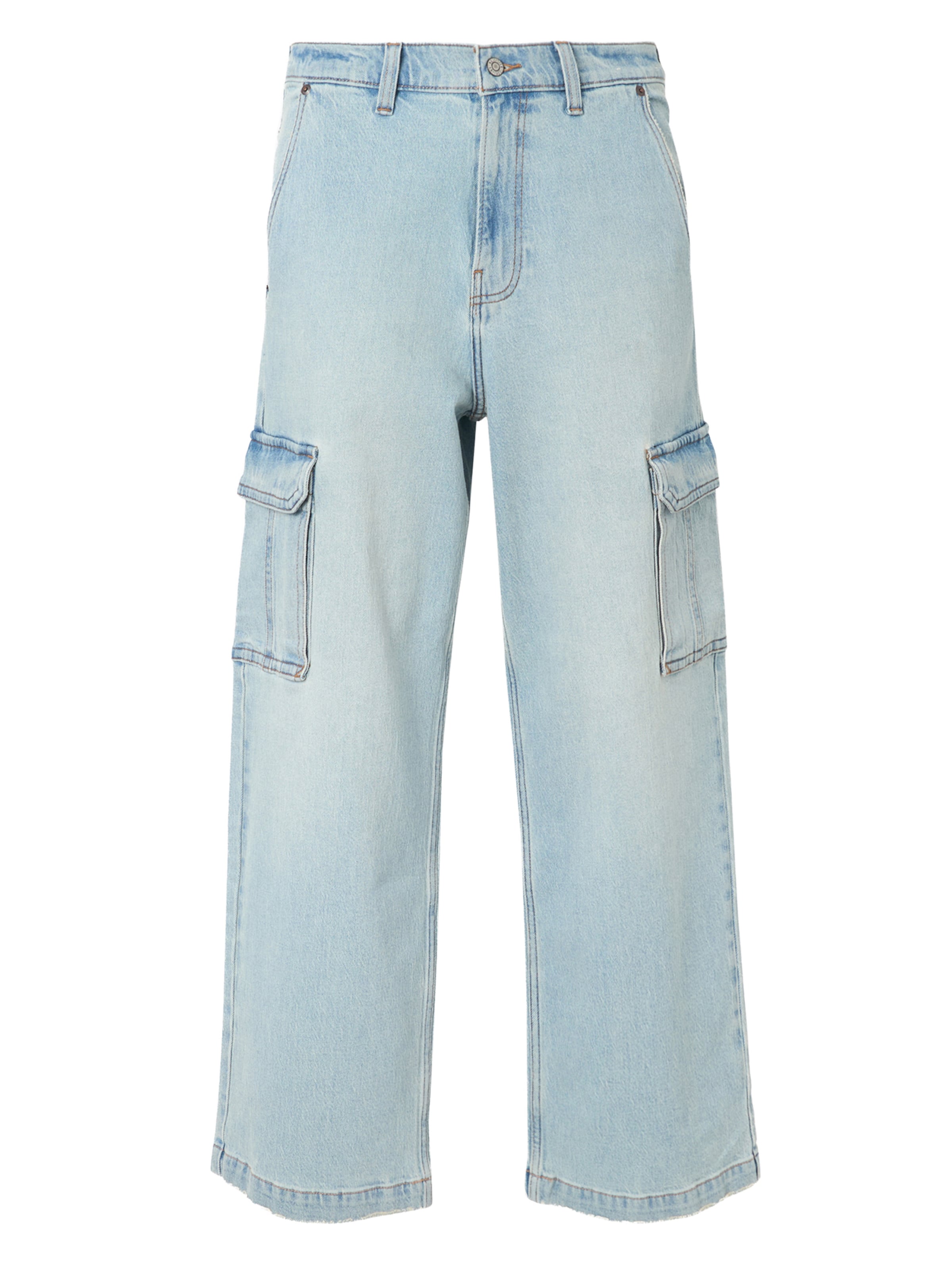 Wide leg Pantaloni eleganți de la HOLLISTER pe albastru: față