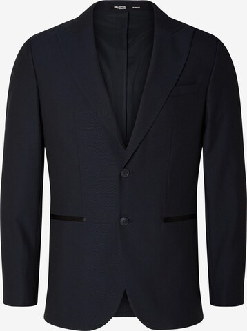 SELECTED HOMME Slim fit Business Blazer 'Jacquard' in Blue: front
