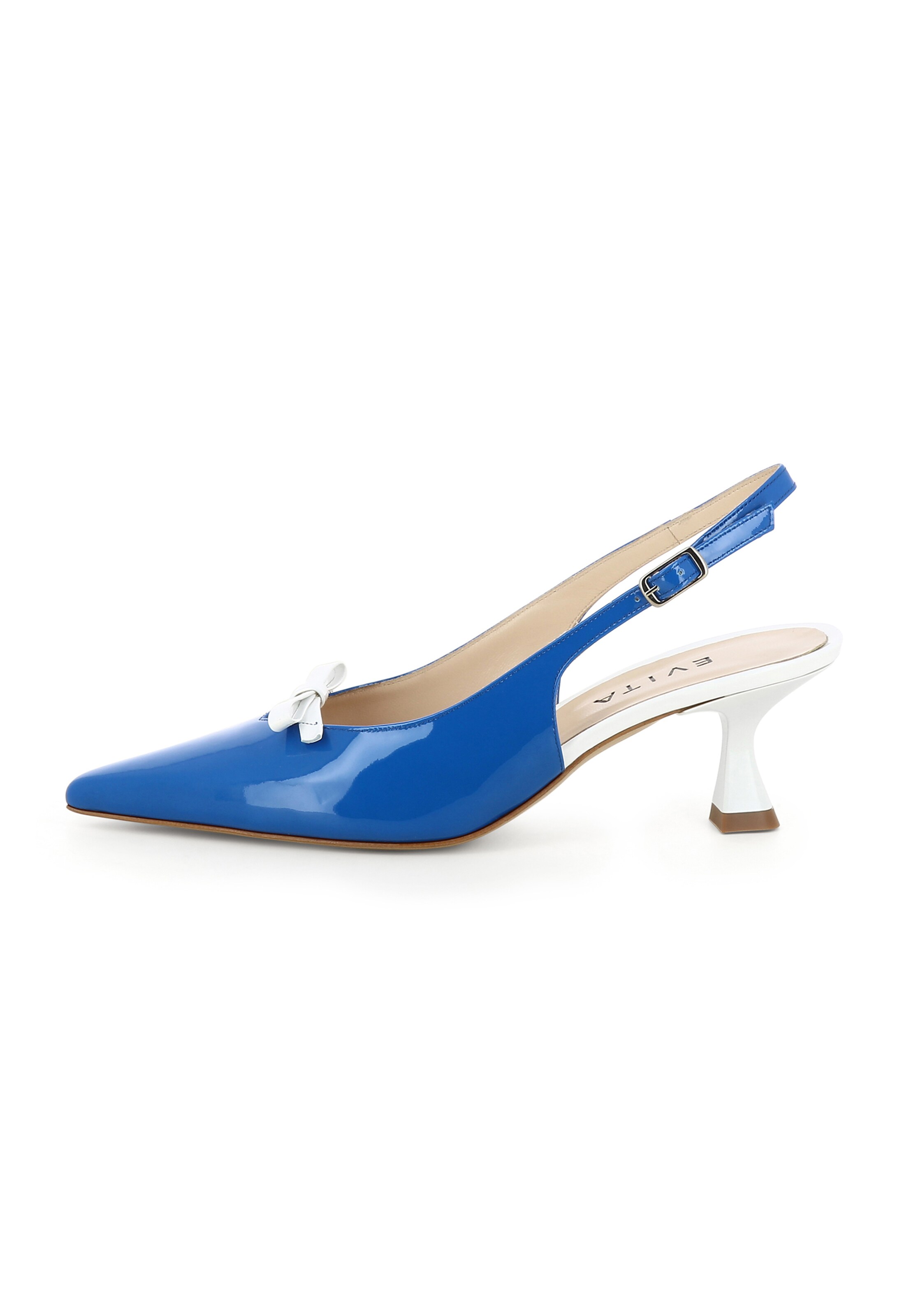 EVITA Slingback pumps 'Perla' in Blue: front