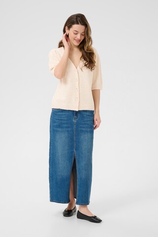 Kaffe Gebreid vest 'Marina' in Beige