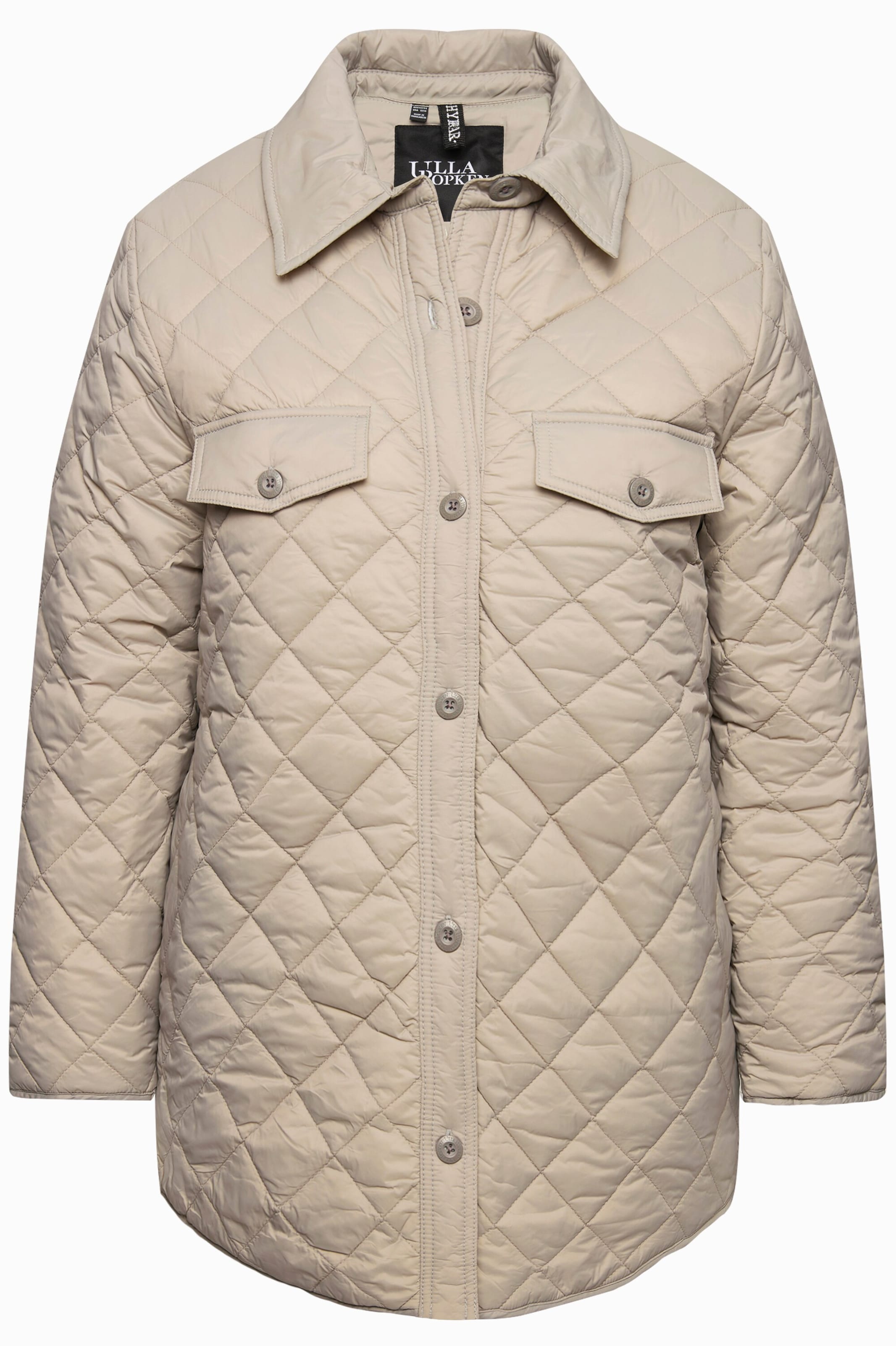 Ulla Popken Between-season jacket in Grey: front