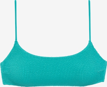 VIVANCE - Bustier Top de bikini en azul: frente