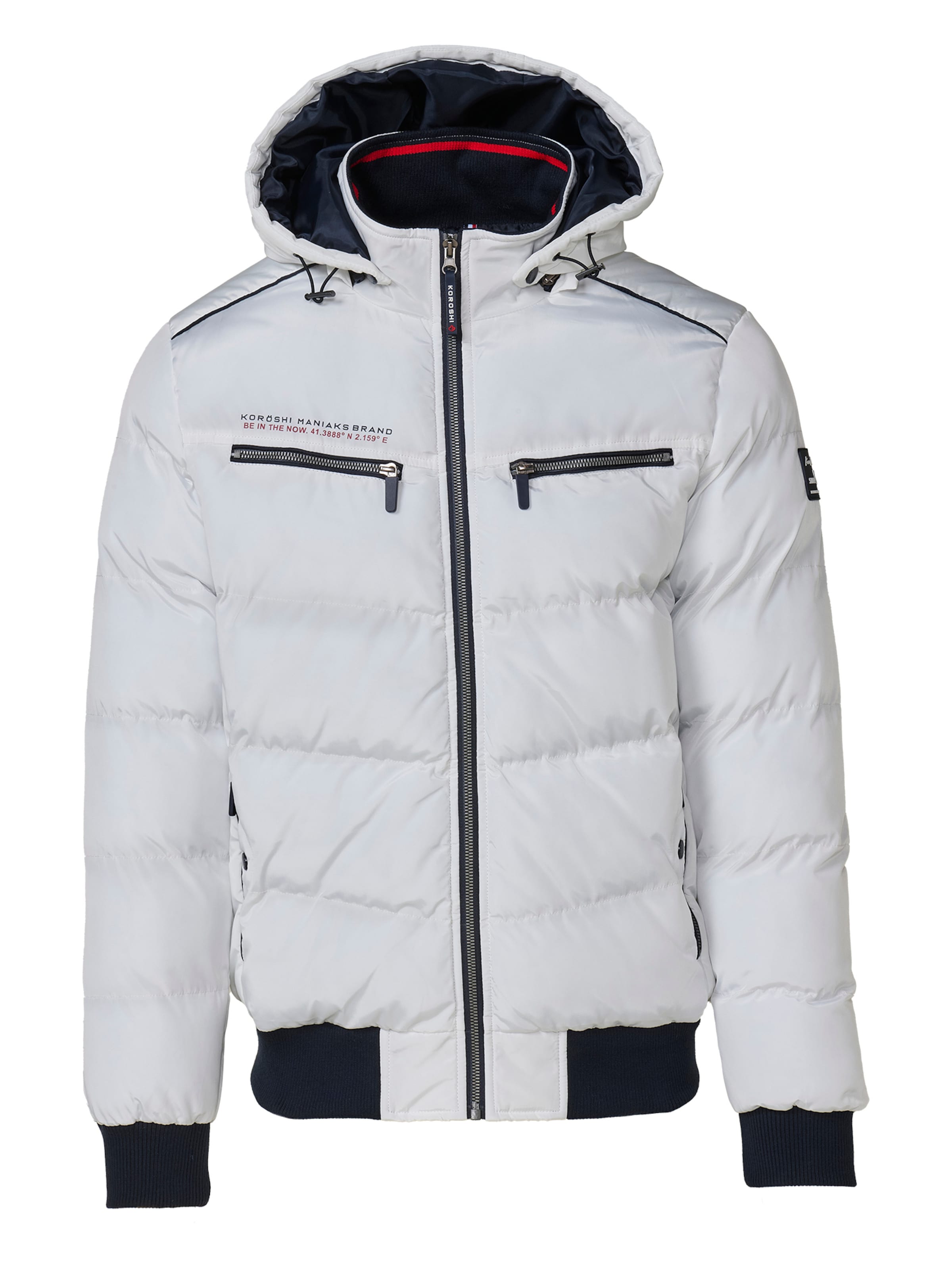 KOROSHI - Casaco de inverno em branco: frente