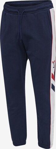 Effilé Pantalon de sport 'Durban' Hummel en bleu