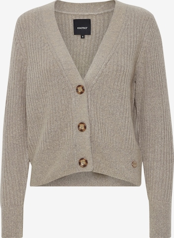 Oxmo Knit Cardigan in Grey: front