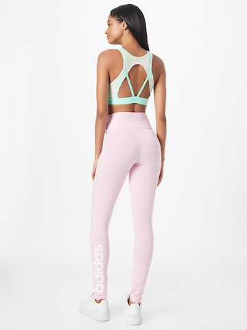 ADIDAS SPORTSWEAR Skinny Workout Pants 'Essentials' in Pink