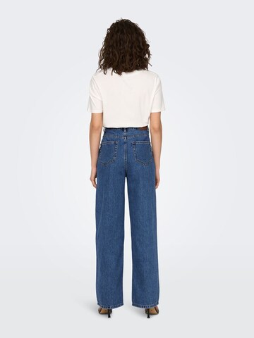 ONLY Wide Leg Jeans i blå