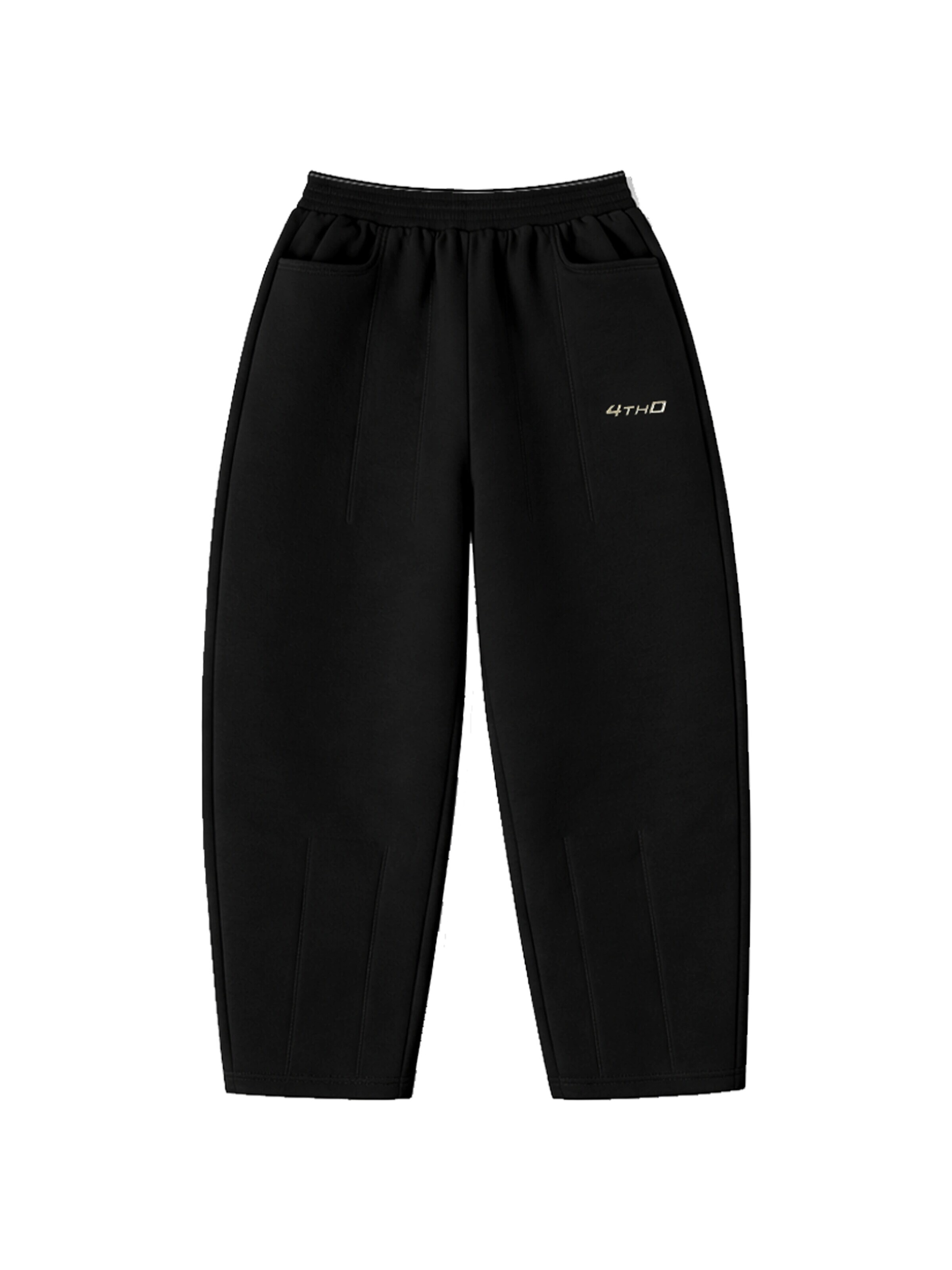 4thD - Loosefit Pantalón deportivo 'Sweatpant - Black' en negro: frente