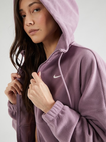 NIKE Athletic Fleece Jacket 'ONE' in Purple