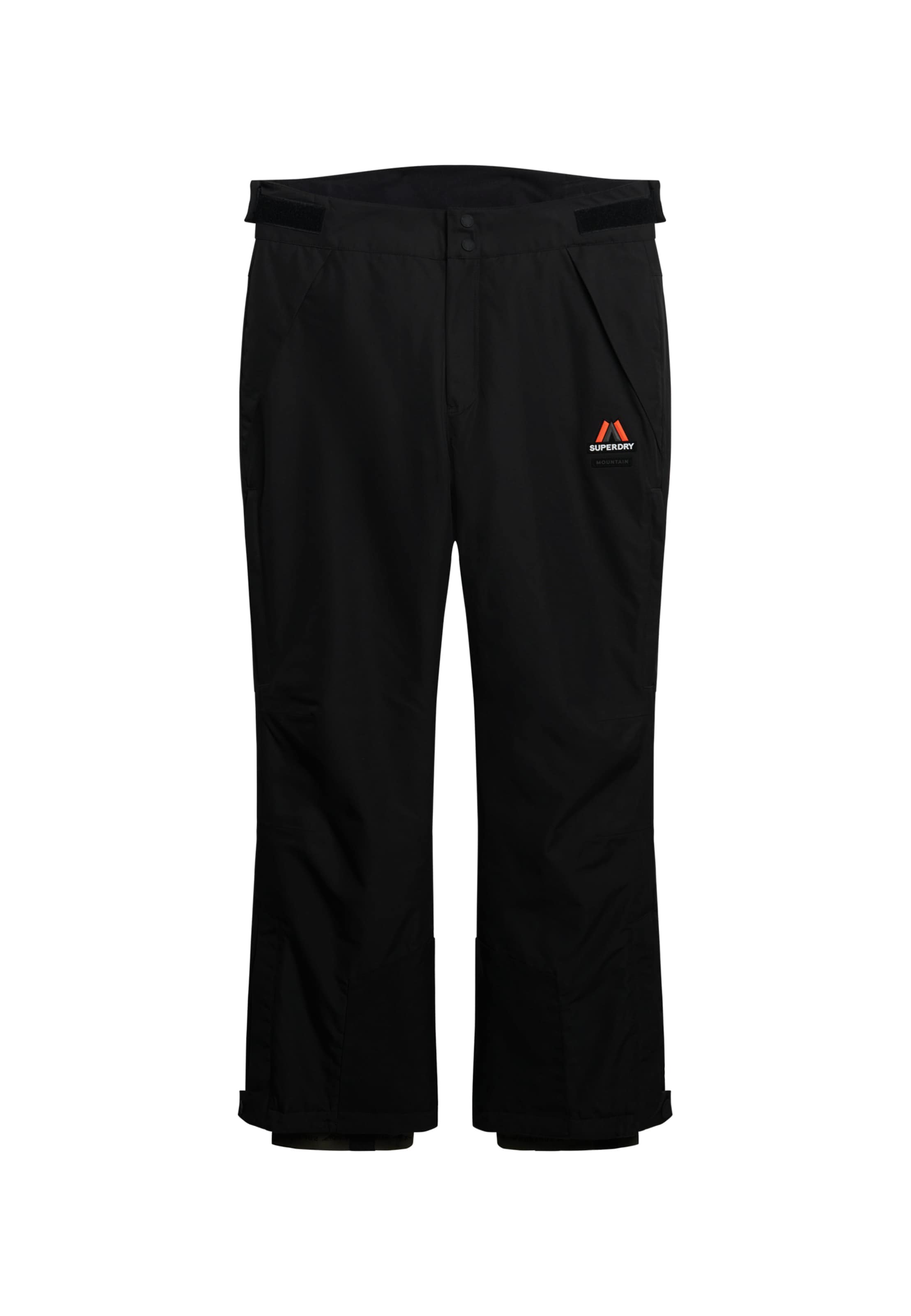 Superdry Regular Athletic Pants in Black: front