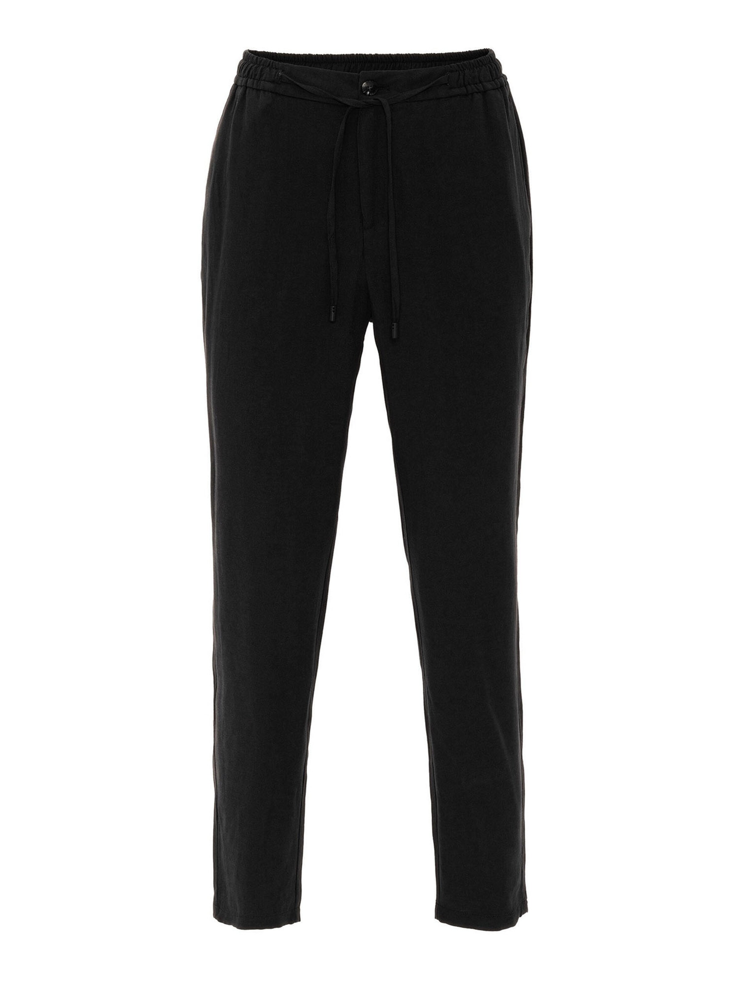 Antioch Slimfit Hlače | črna barva: sprednja stran