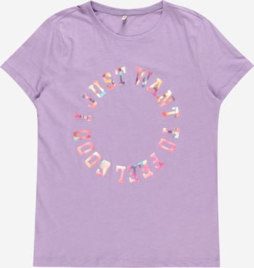 T-Shirt 'GHITA' KIDS ONLY en violet : devant