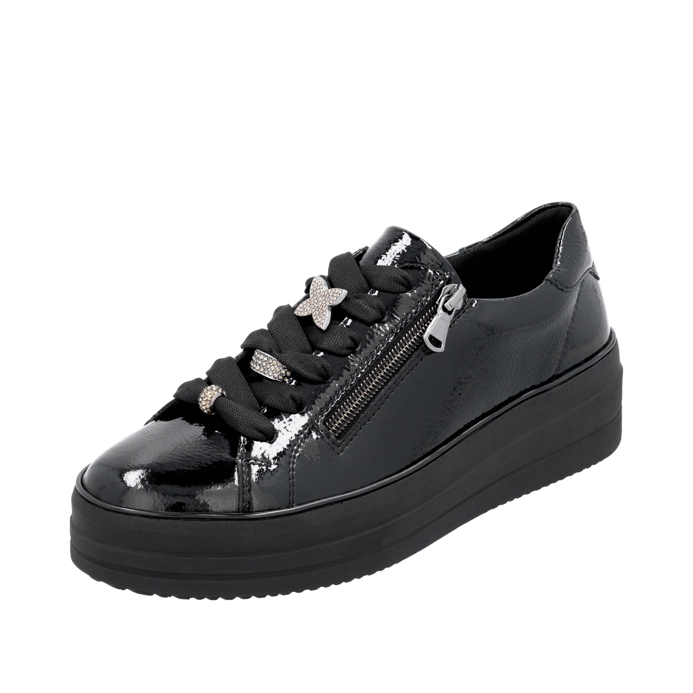 Chaussure à lacets REMONTE en noir : devant