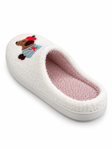 NEXORA Slippers 'Dackel Apfel' in White