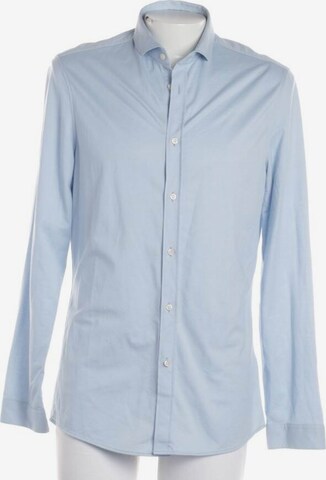 DRYKORN Button Up Shirt in XL in Blue: front