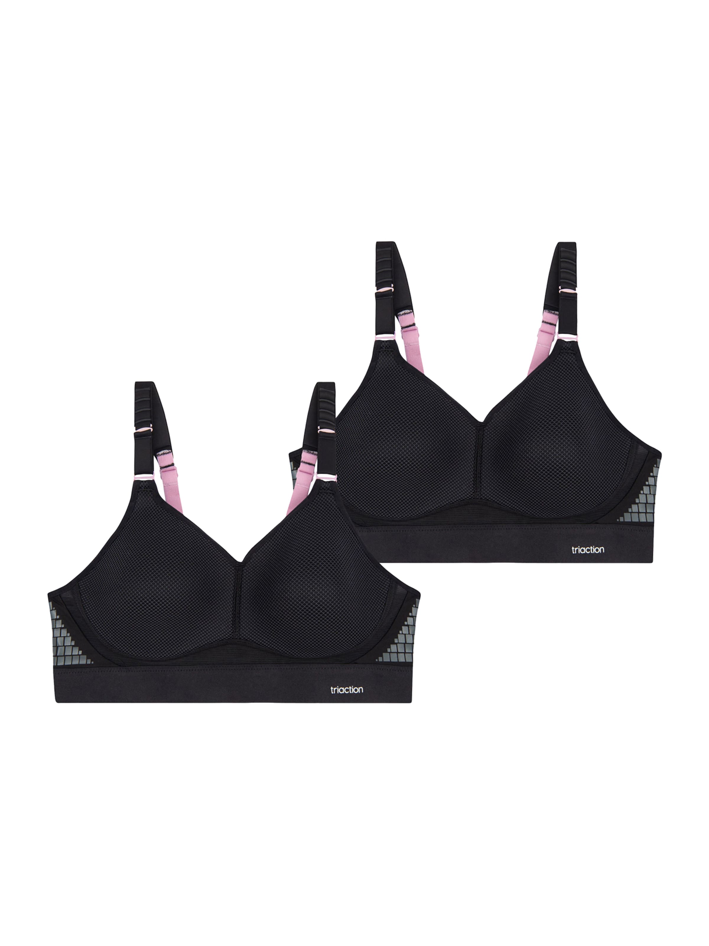 High support Soutien-gorge ' Triaction Hybrid Lite ' TRIUMPH en noir : devant