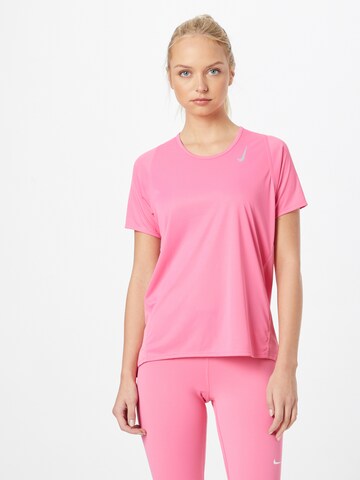 T-shirt fonctionnel 'Race' NIKE en rose : devant