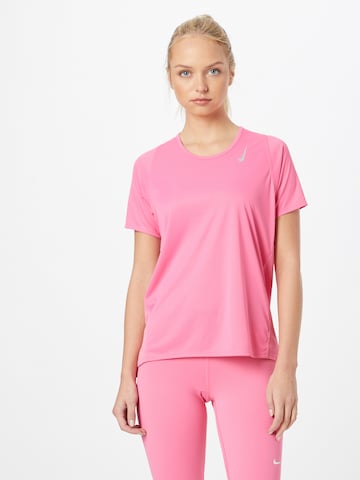 NIKE - Camiseta funcional 'Race' en rosa: frente