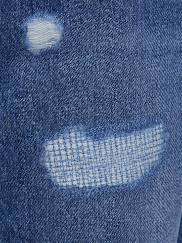 Jack & Jones Junior جينز واسع جينز 'Chris' بلون أزرق