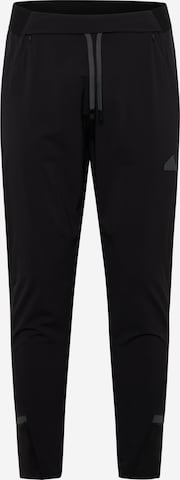 ADIDAS SPORTSWEAR Tapered Sportbroek 'Designed 4 Gameday' in Zwart: voorkant