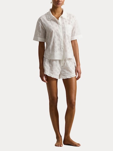 Pyjama ' Cotton Eyelet ' Polo Ralph Lauren en blanc