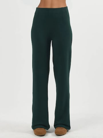 Busem - Flared Calças em verde: frente