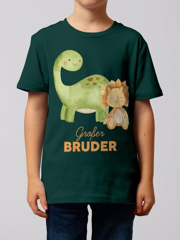 watabout.kids Shirt 'Dinosaurier 06 Großer Bruder' in Groen