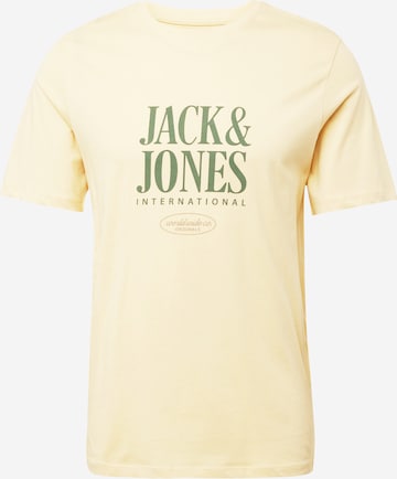 T-Shirt 'LUCCA' JACK & JONES en jaune : devant